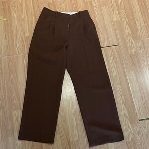 Aritzia rich mocha brown effortless pant